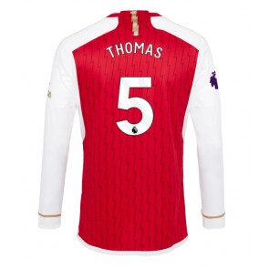 Arsenal Thomas Partey #5 Replica Home Stadium Shirt 2023-24 Long Sleeve